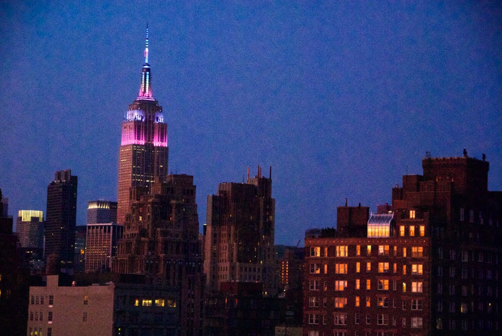 EMPIRE STATE BUILDING, SUNSET